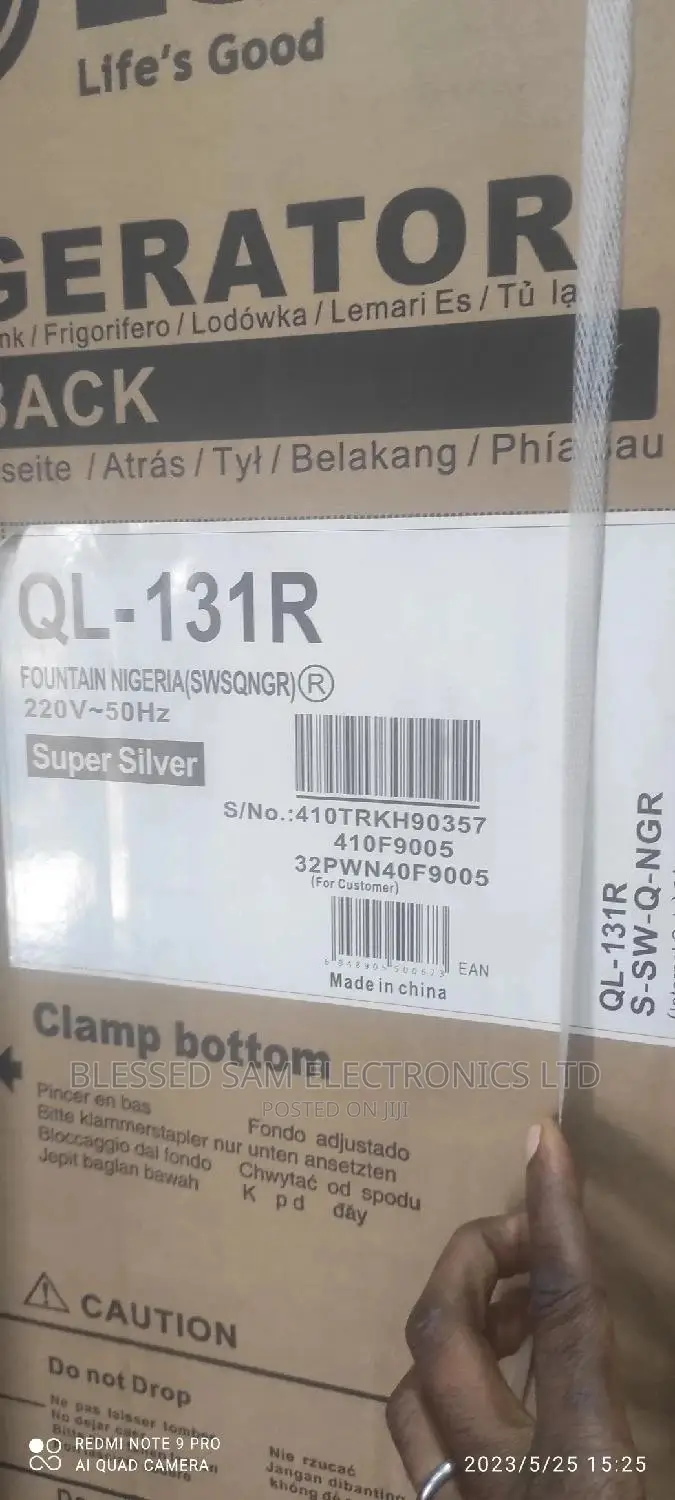 LG 92 Litres One Door Fridge Key Lock Gl-131slqp-Silver