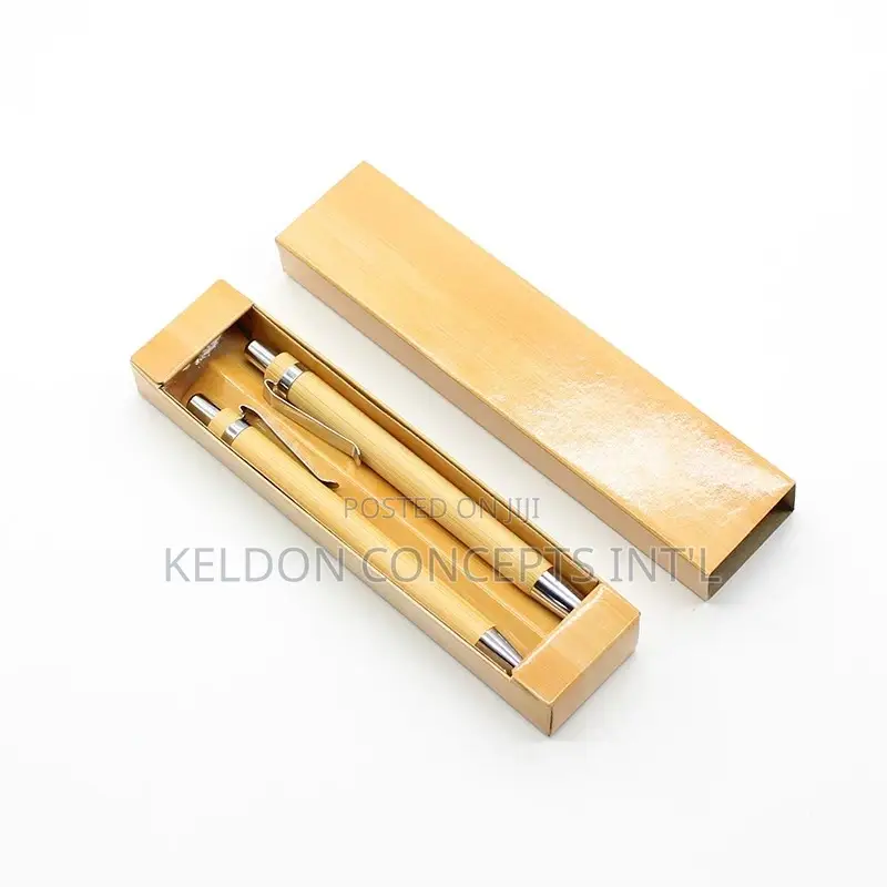 2 in 1 Wooden Bamboo Retractable Stylus Ballpoint Pen Set100