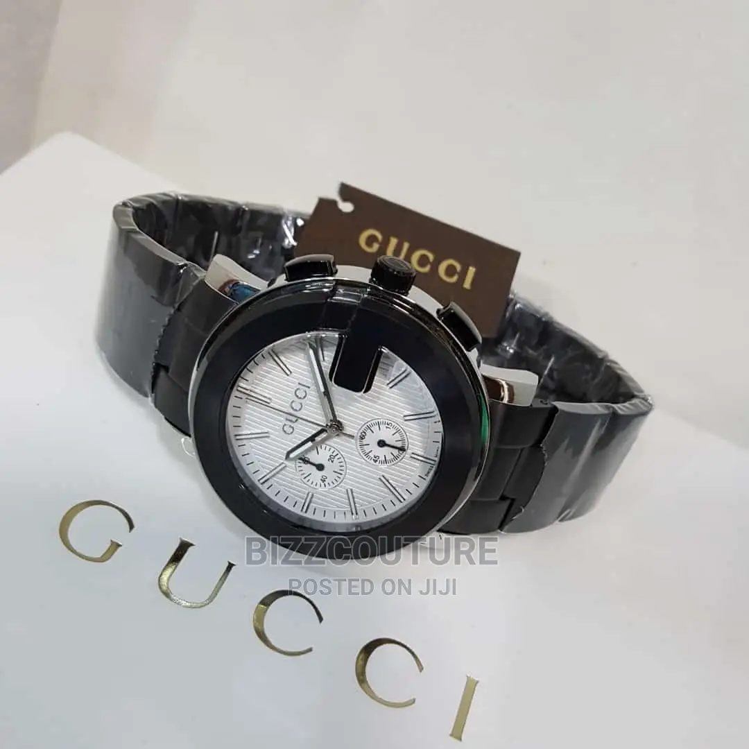 Original GUCCI Black Stainless Steel Available in Store
