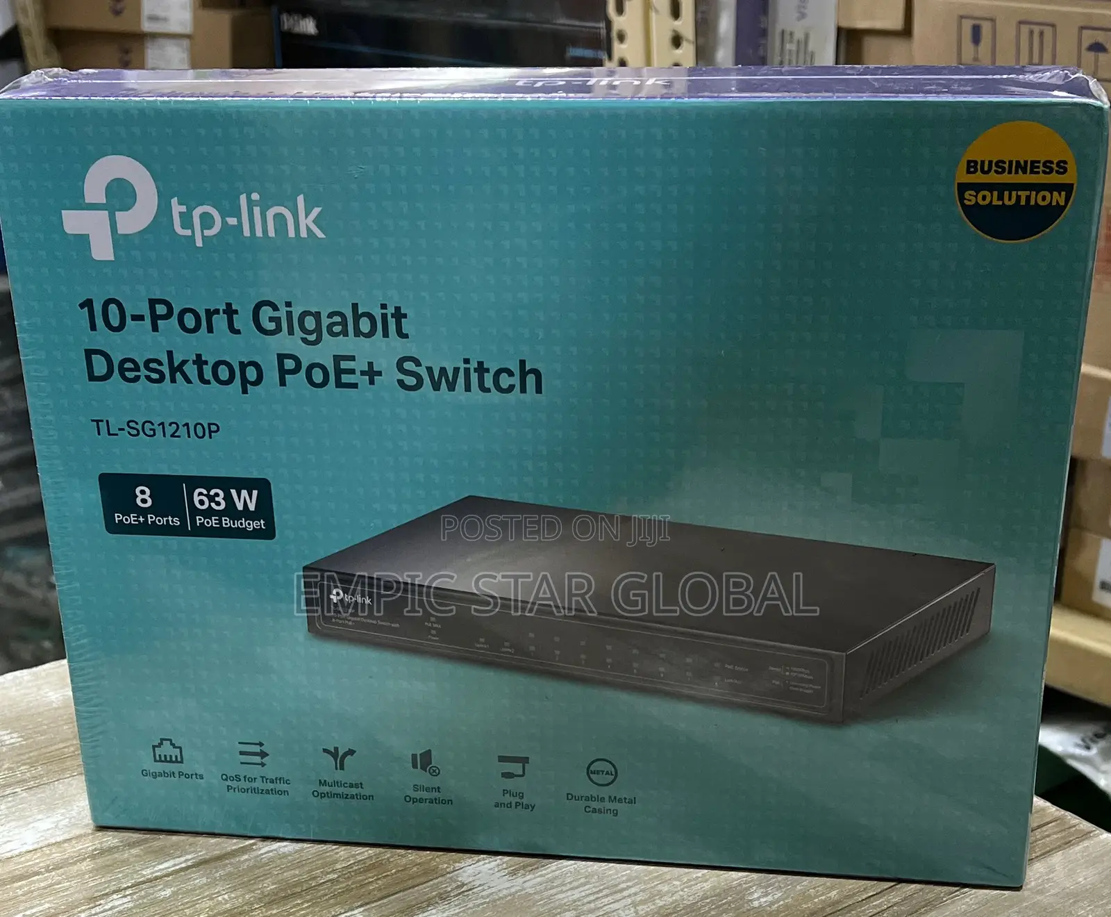 Tp-Link TL-SG1210P 10-Port Gigabit Port Desktop Switch 8port