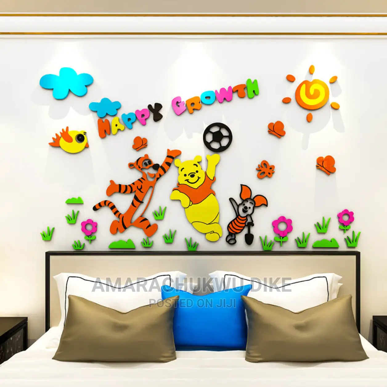 Wall Art Design, Vinyl Plastic- Made Sticker, Mural, Decor.