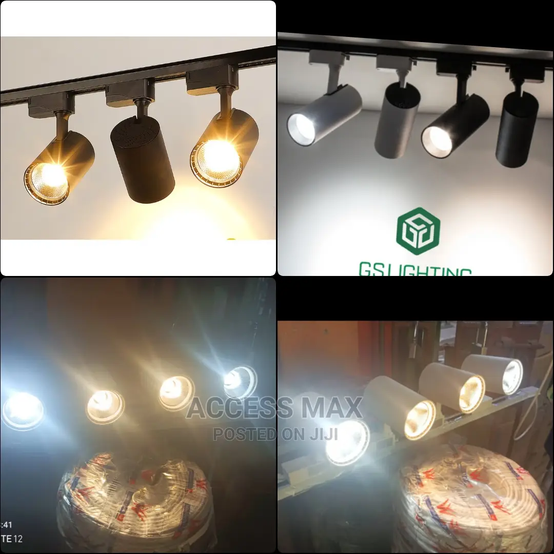 3in 1 Light Led Track Light Black Body White Body.