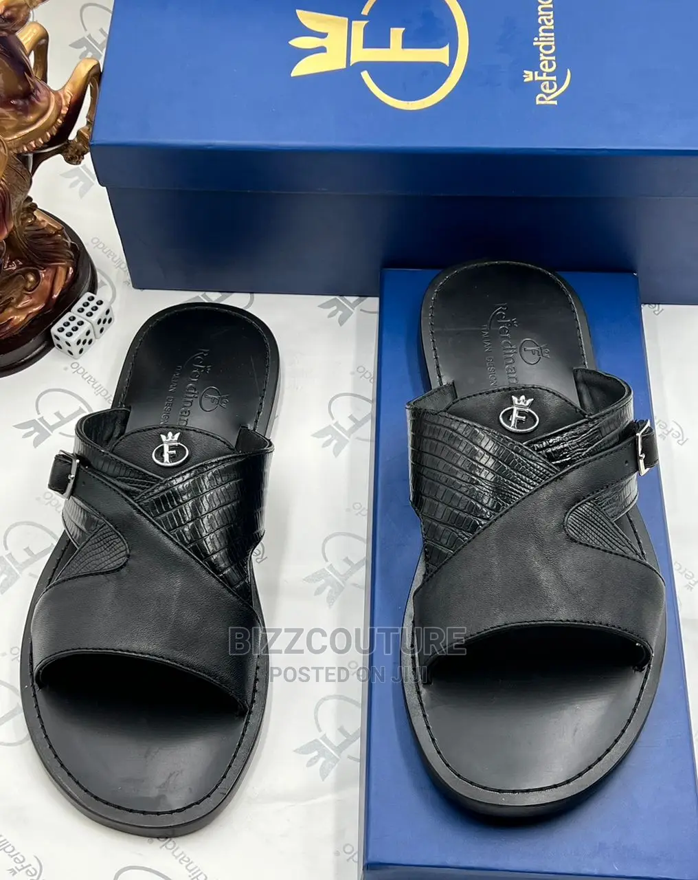 Original Italian RE FERDINANDO Slippers Available in Store