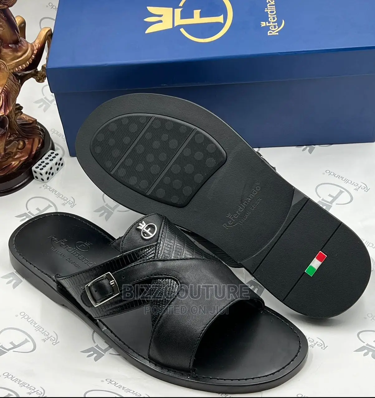 Original Italian RE FERDINANDO Slippers Available in Store