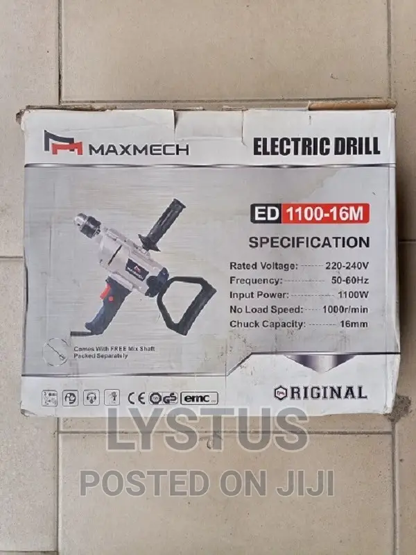 Maxmech 16mm Electric Drill Machine- Ed1100-16m