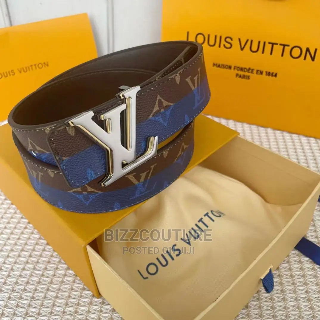 Original Italian LOUIS VUITTON Leather Belts in Store