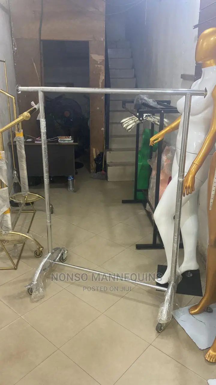 Stainless Steel Single Pole Clothes Rack