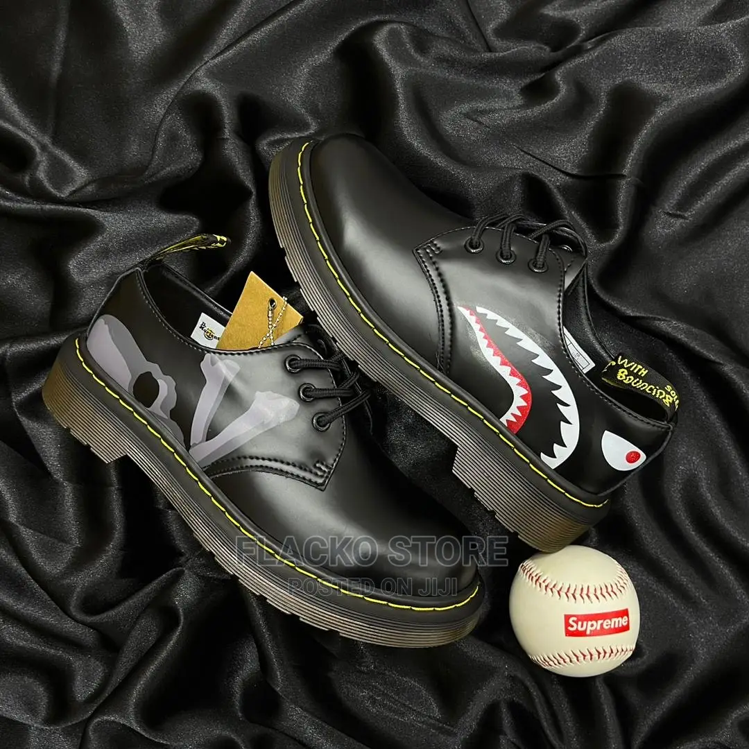 Original Bape X Mastermind Dr. Martens 1461 Shoes Available