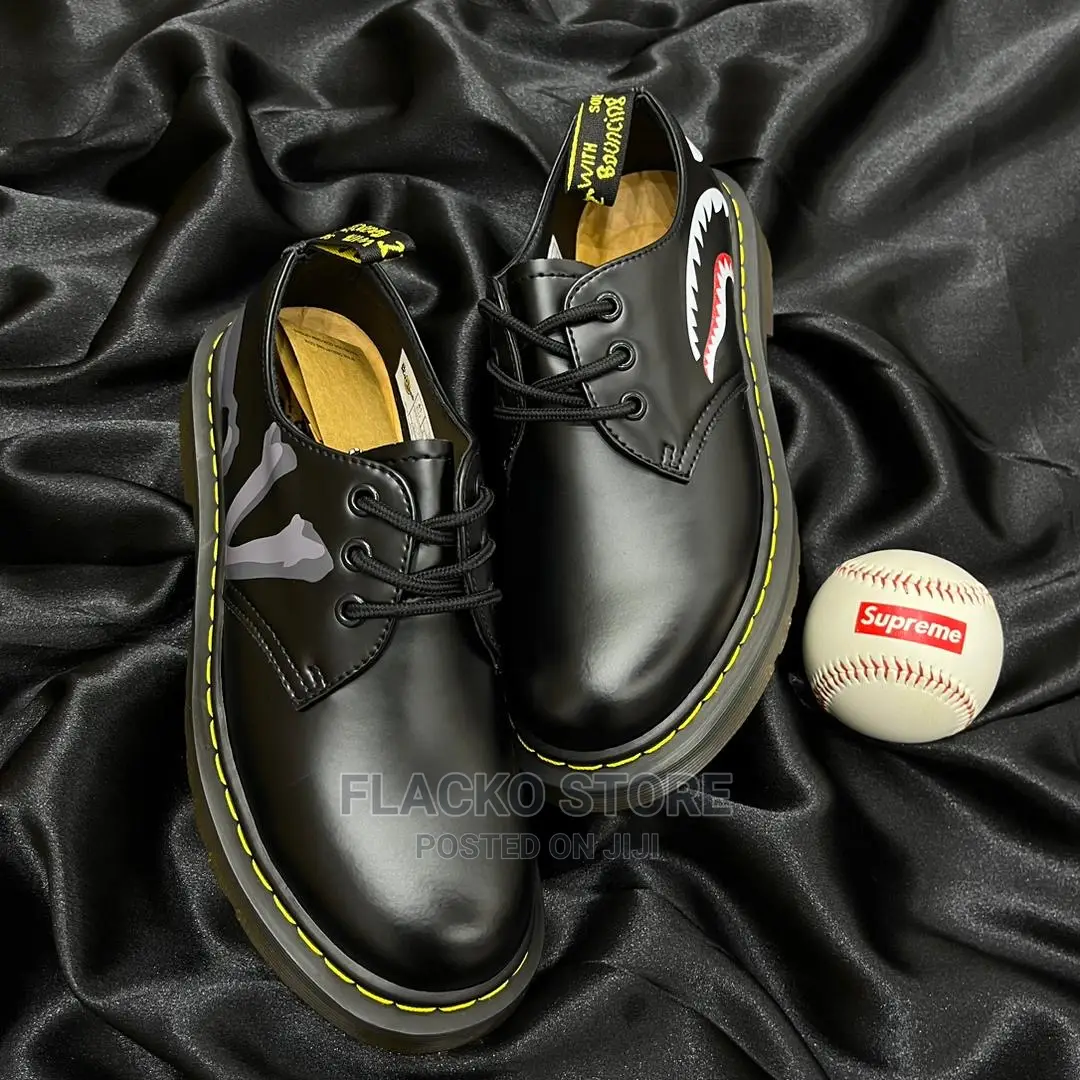 Original Bape X Mastermind Dr. Martens 1461 Shoes Available