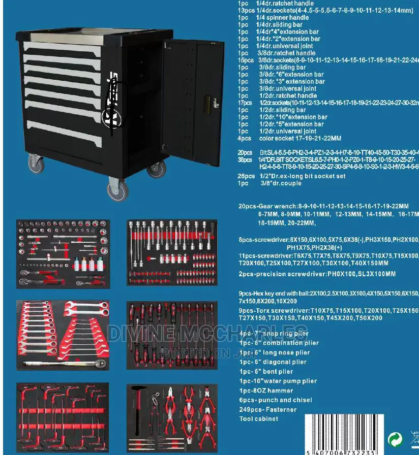 7drawer Cabinet Tools Set