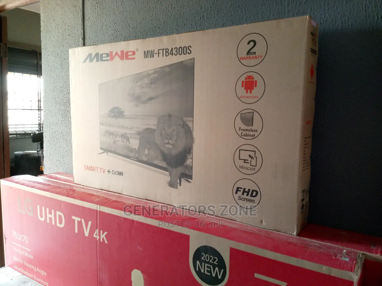 New Mewe 43'' FHD Led Smart Tv+ Miracast