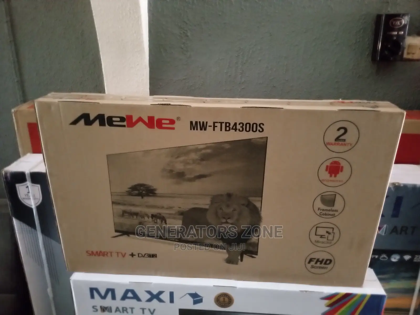 Mewe 43'' Full-Hd Smart Tv+ Remote +Stand + 2 Years Warranty