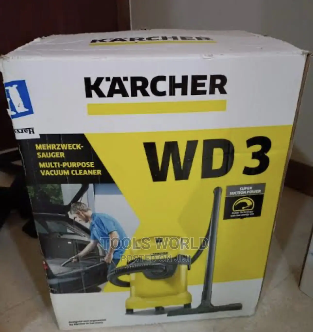 KARCHER WD3 Multi-Purpose Wet and Dry Vacuum Cleaner 1000W