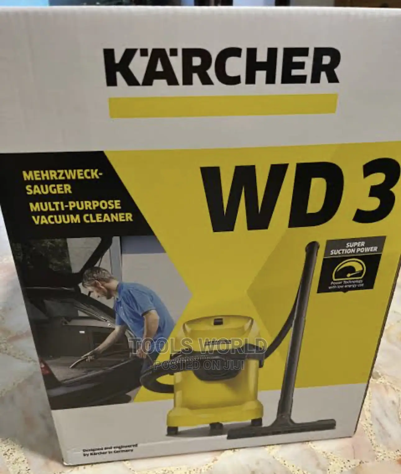 KARCHER WD3 Multi-Purpose Wet and Dry Vacuum Cleaner 1000W