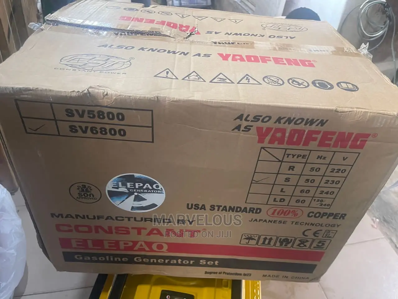 Brand New Elepaq Constant Full Copper Coil 4:5kva Original Generator