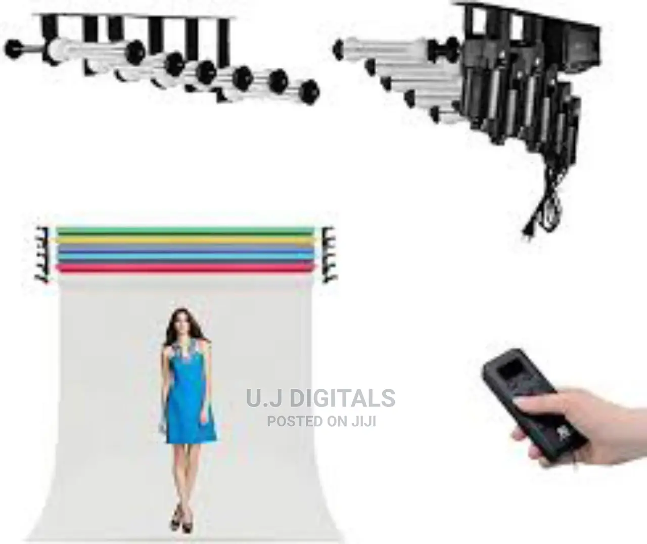 Automatic 6 Roller Background Machine