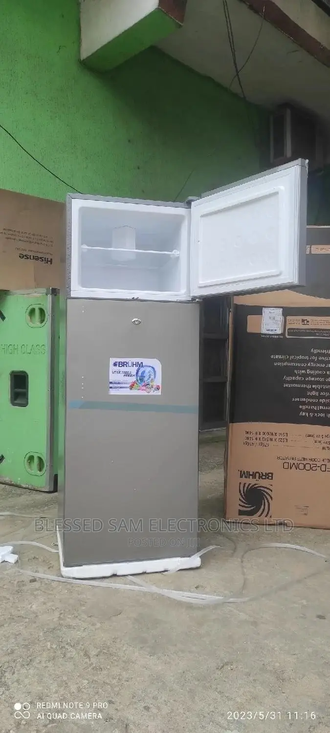 Bruhm Fast Freezing 225l Double Door Xtra Cooling>Key- Lock