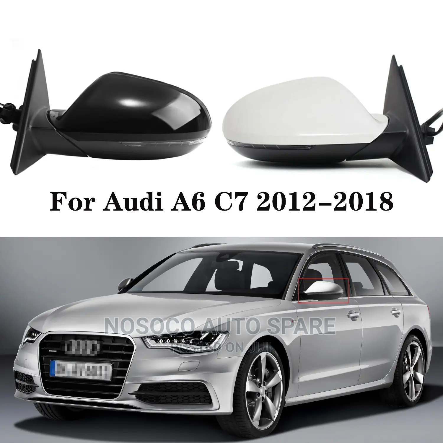Set of Side Mirror Audi A6 2013 and 2018