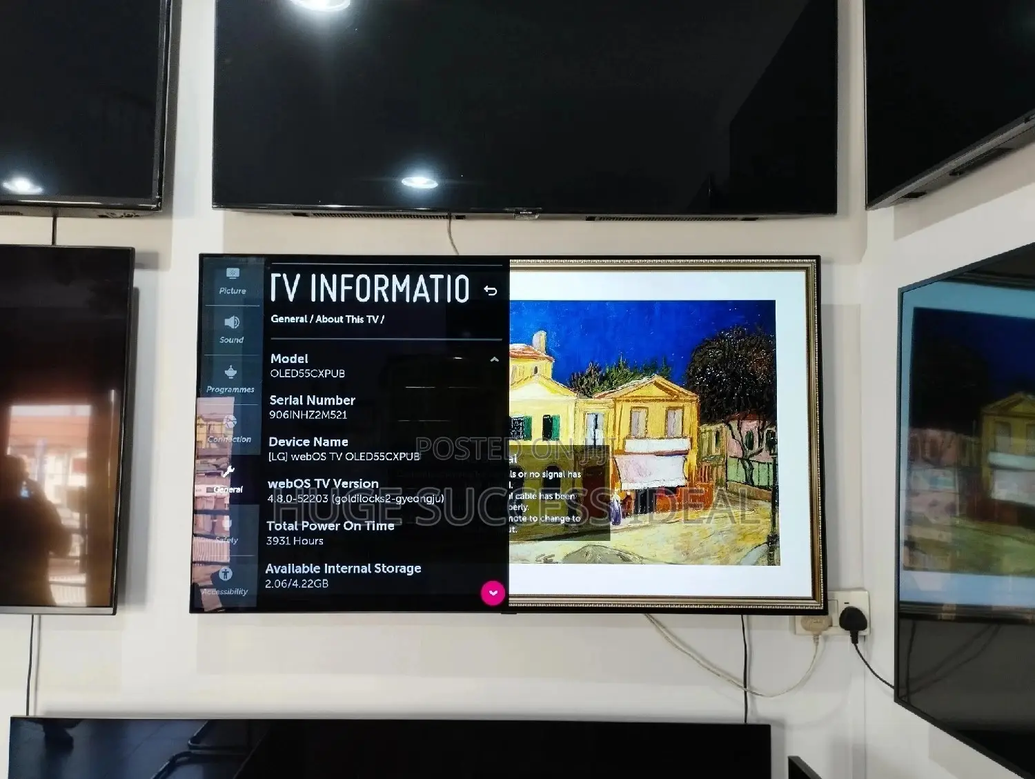 LG Cx 55 Inch Ultra HD HDR Smart Oled TV (2020)