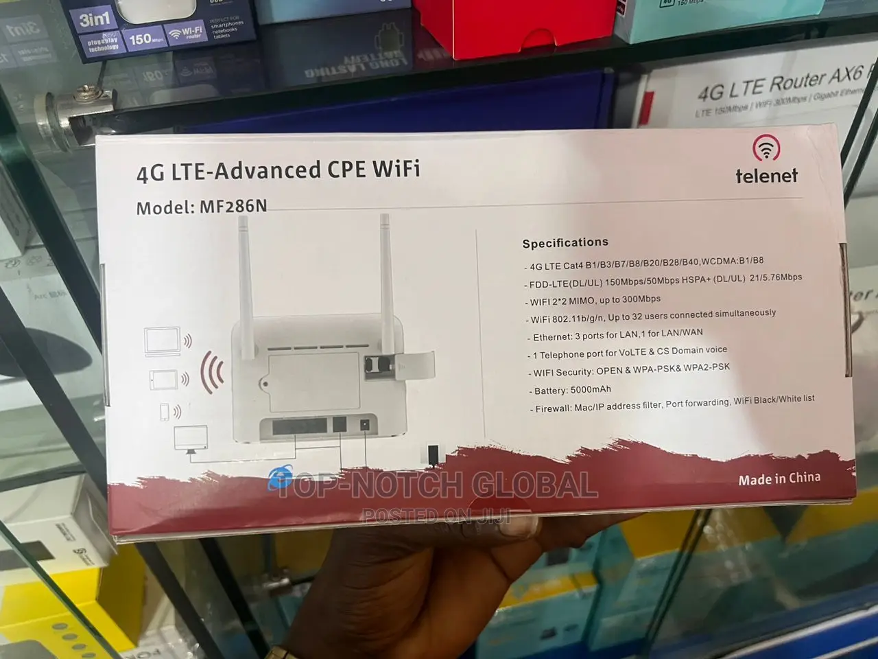 Telenet Mf286n 4G LTE Advanced Cpe Wifi