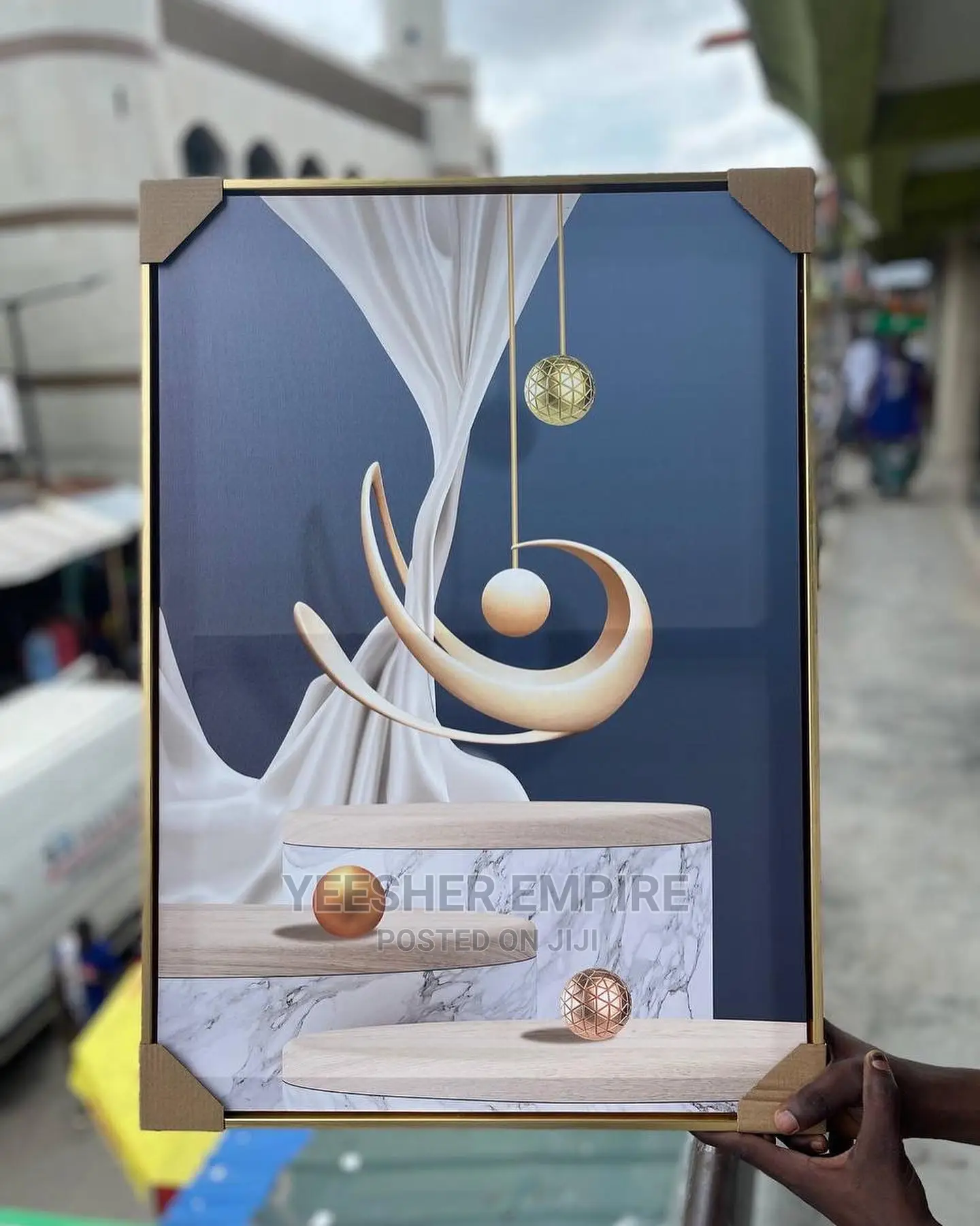 Luxury Canvas Frames With Gold Edge