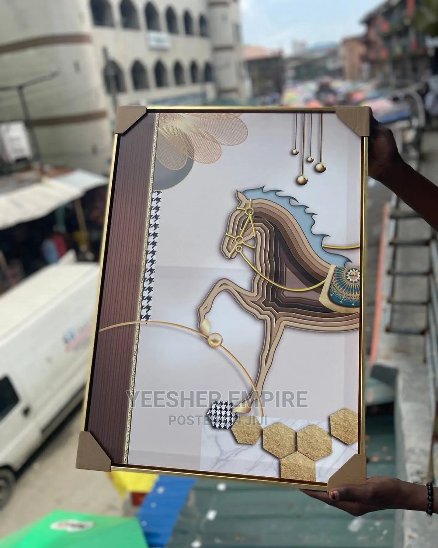Luxury Canvas Frames With Gold Edge