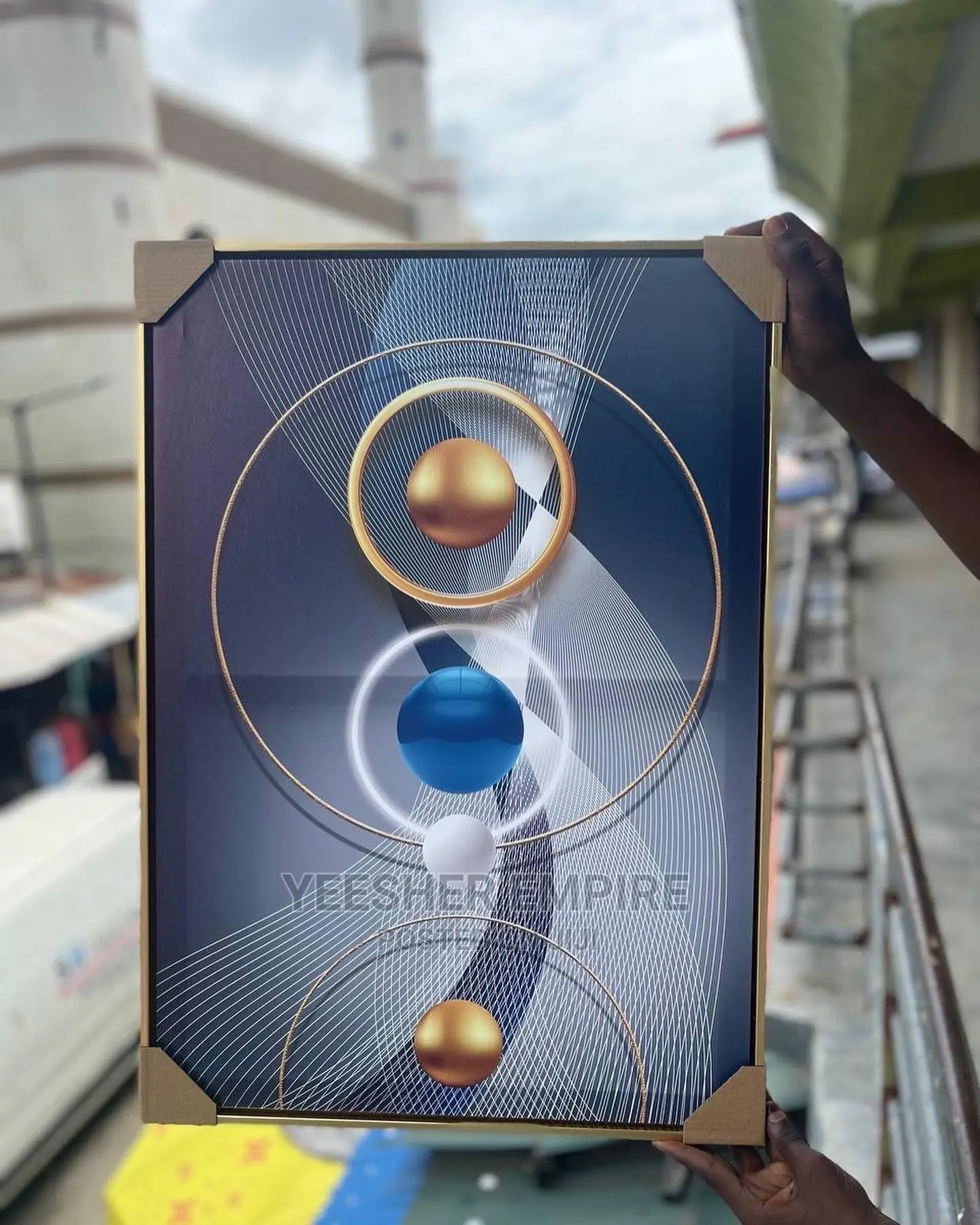 Luxury Canvas Frames With Gold Edge