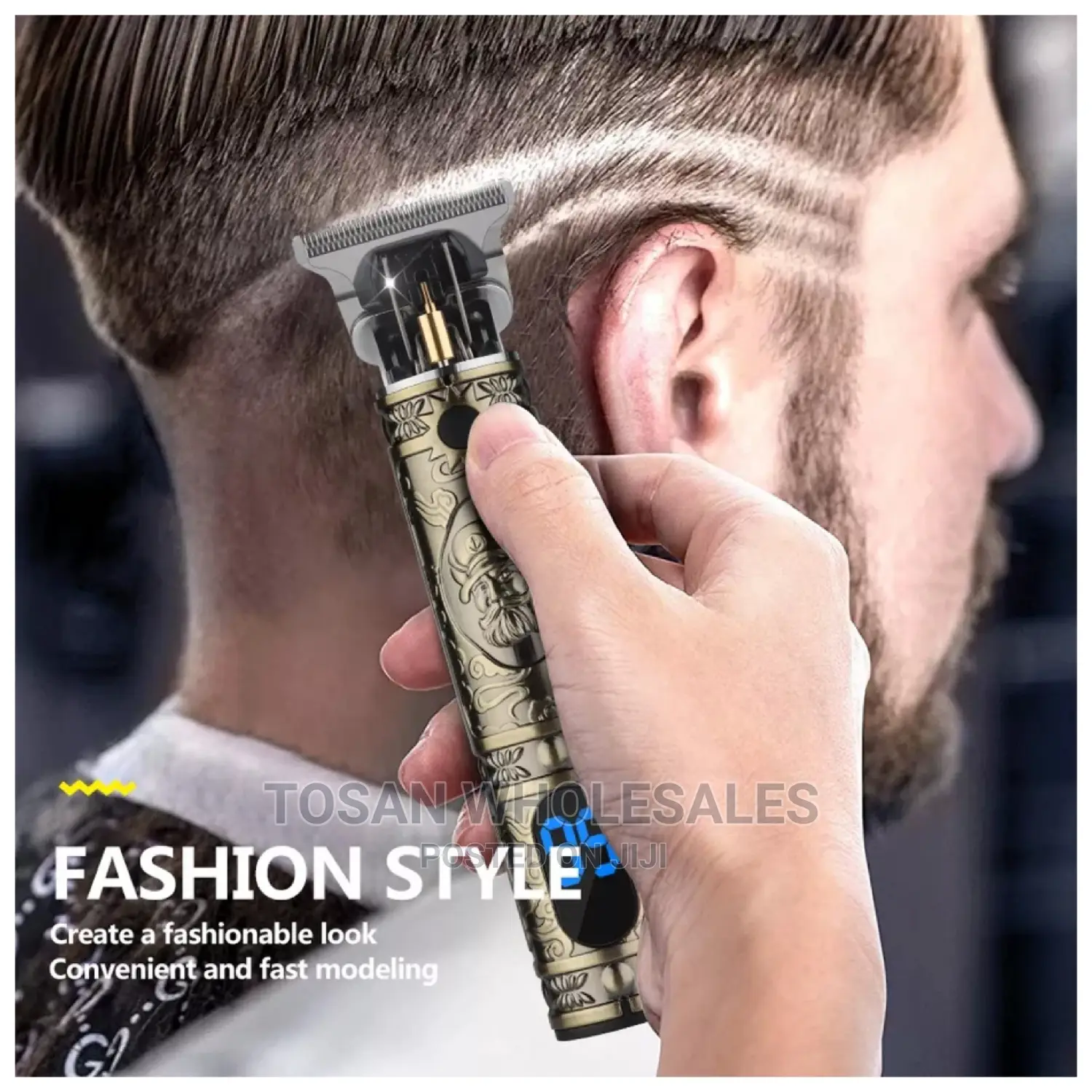 Vintage T9 LCD Display Rechargeable Hair Trimmer - Clipper