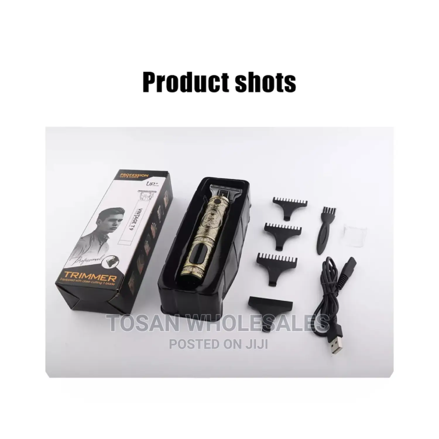 Vintage T9 LCD Display Rechargeable Hair Trimmer - Clipper