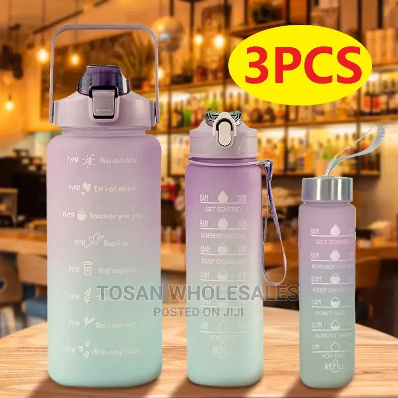 3pcs Motivational Drinking Bottle