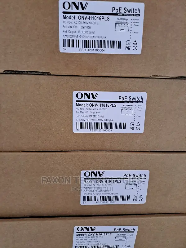 Onv-H1016pl Fast Ethernet + Gigabit Uplink18-Port Poe Switch