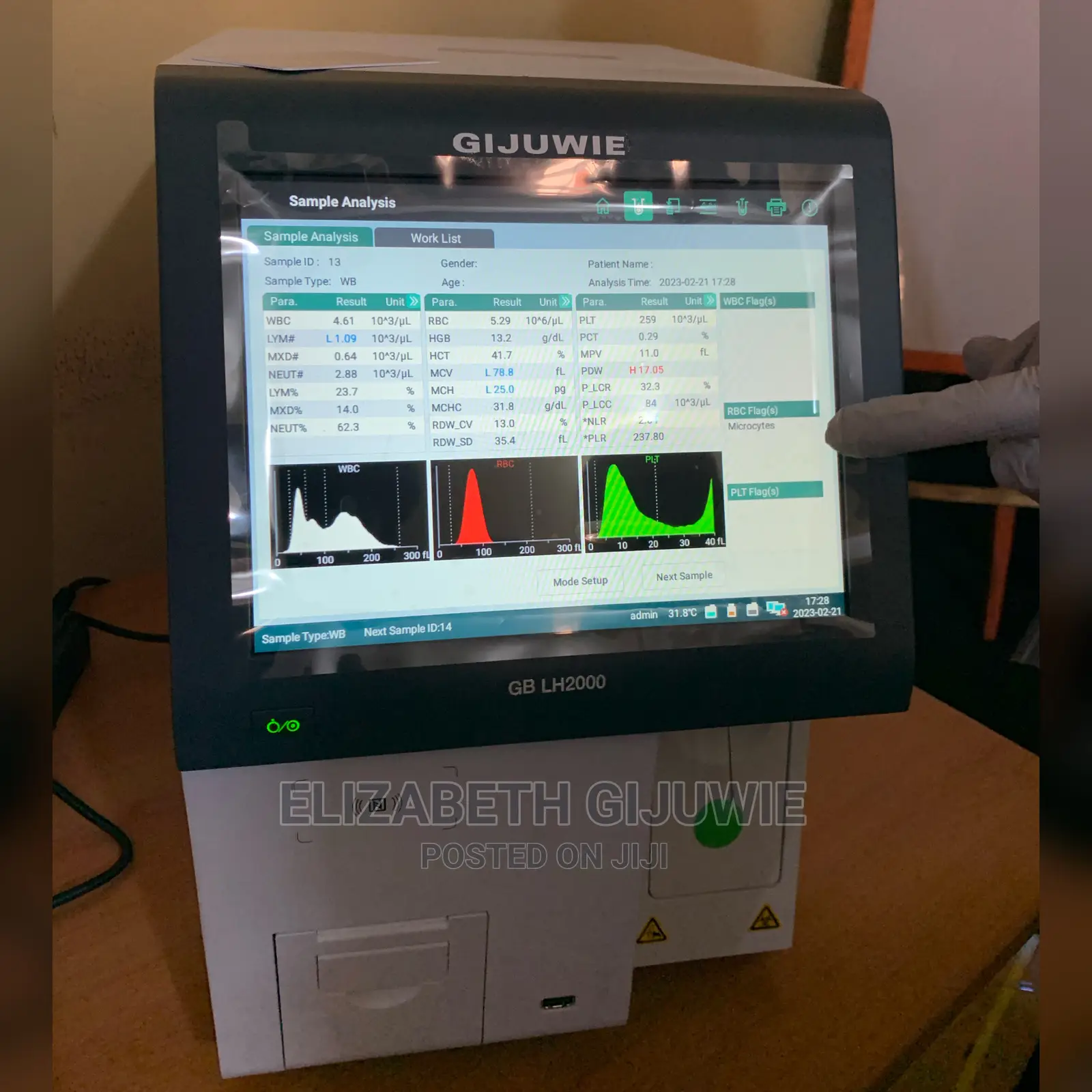 Edan 3parts Hematology Analyzer