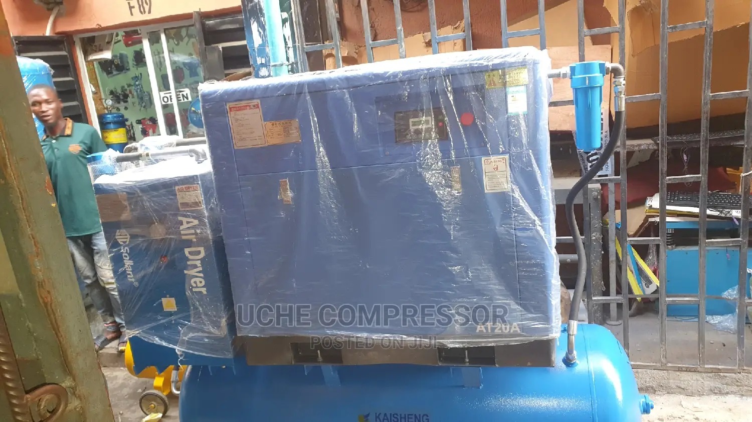 Screw Air Compressor With Air Dryer 500L 20hp