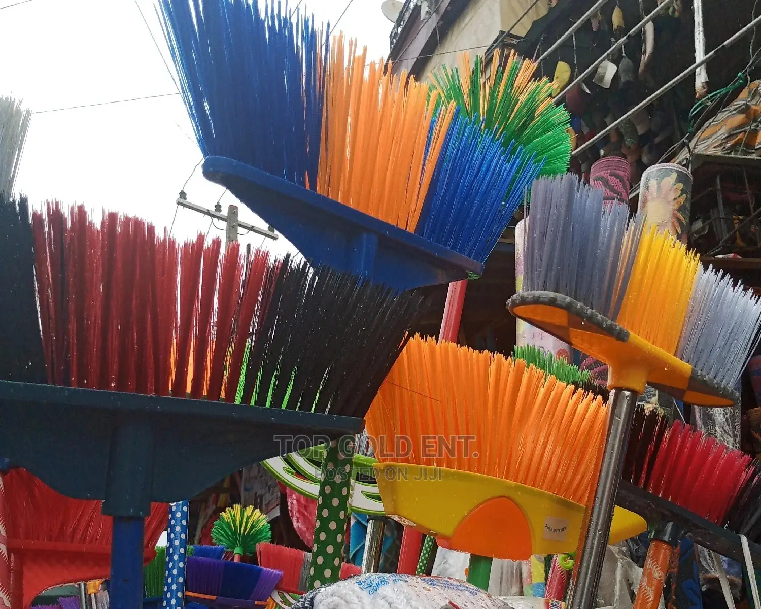 Sweeping Brush With Iron Stick
