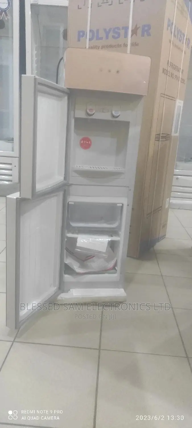 New Polystar Water Dispenser With Fridge ( Hot and Cold )