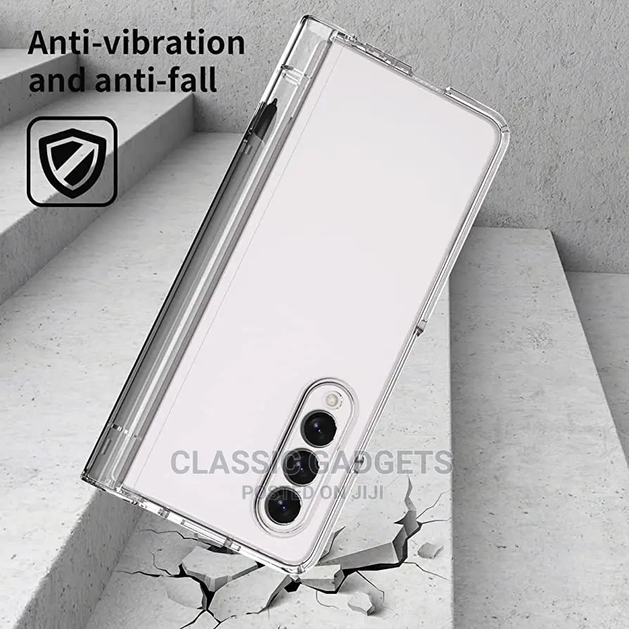 Crystal Clear Case With S Pen Holder for Galaxy Fold 5/3 /4
