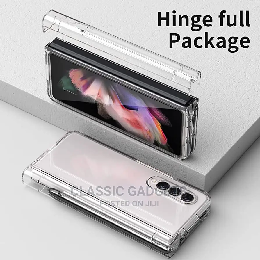 Crystal Clear Case With S Pen Holder for Galaxy Fold 5/3 /4
