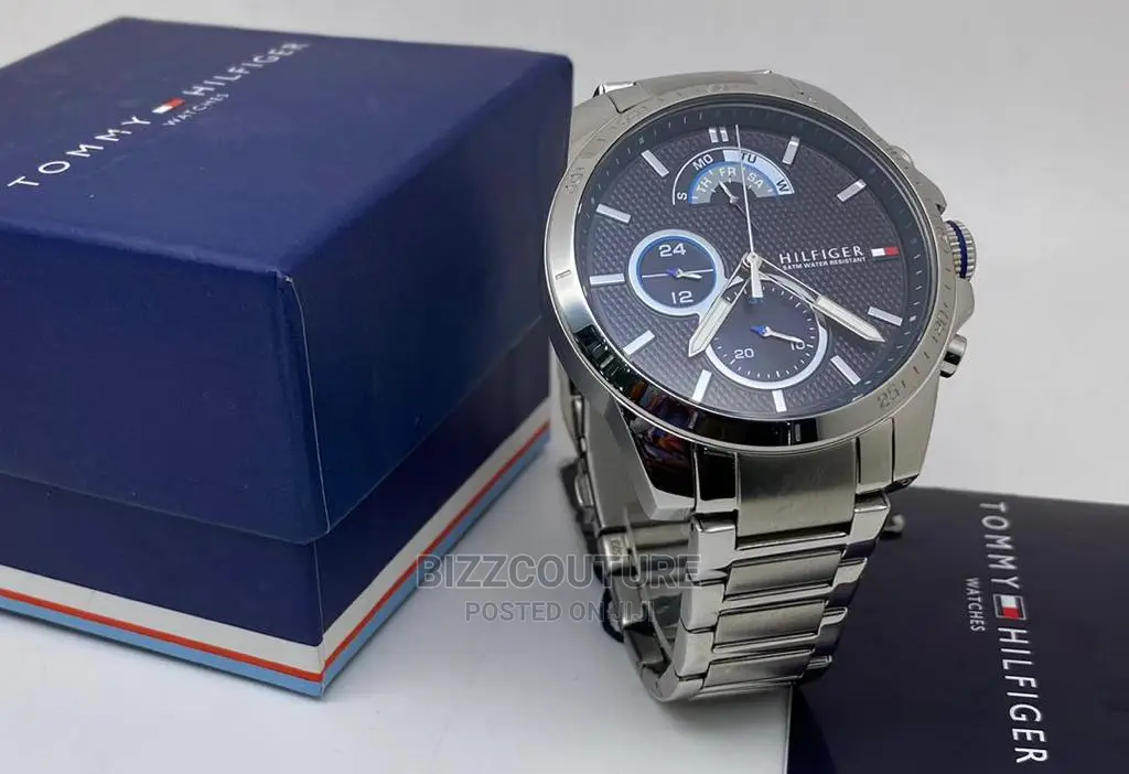Original TOMMY HILFIGER Silver Steel Available in Store