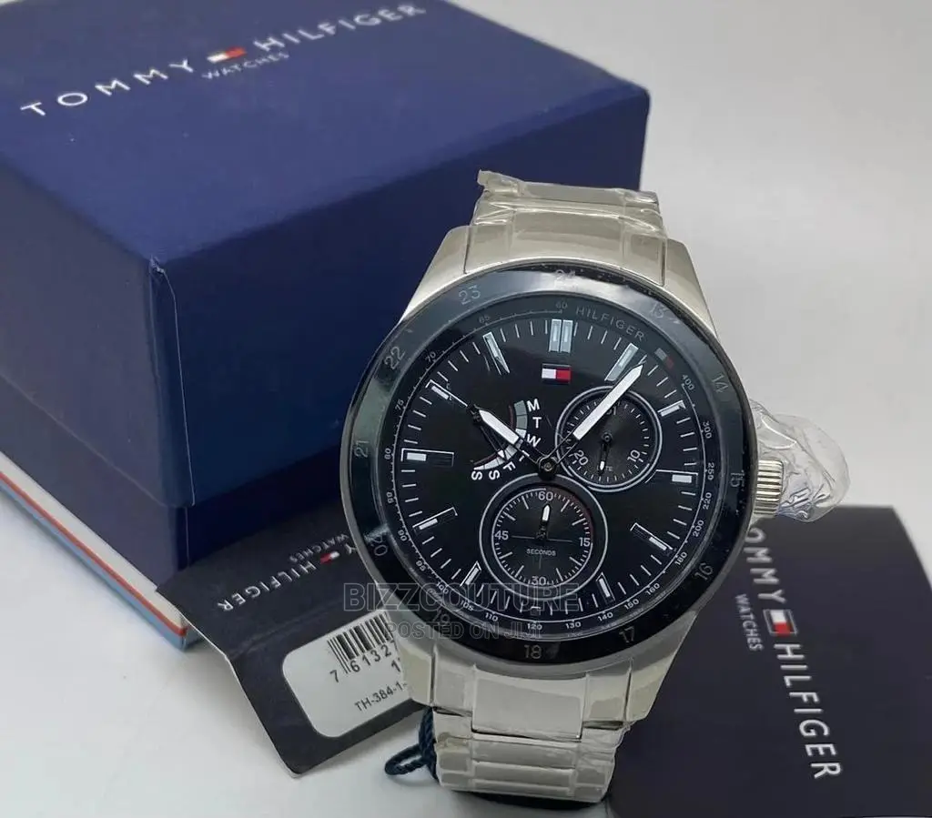 Original TOMMY HILFIGER Silver Steel Available in Store