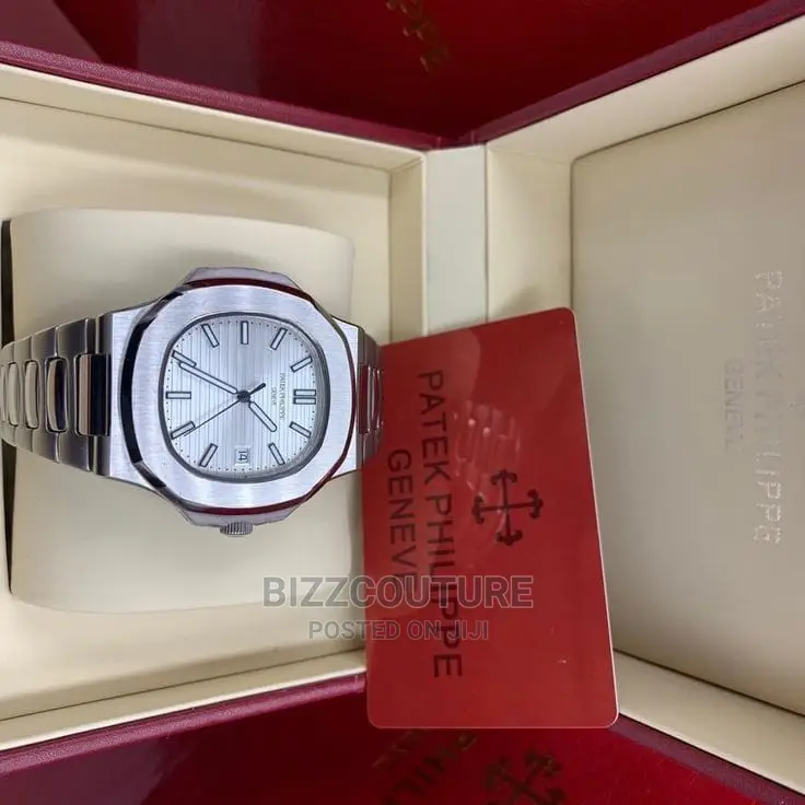 Original PATEK PHILIPPE Silver Steel Available in Store