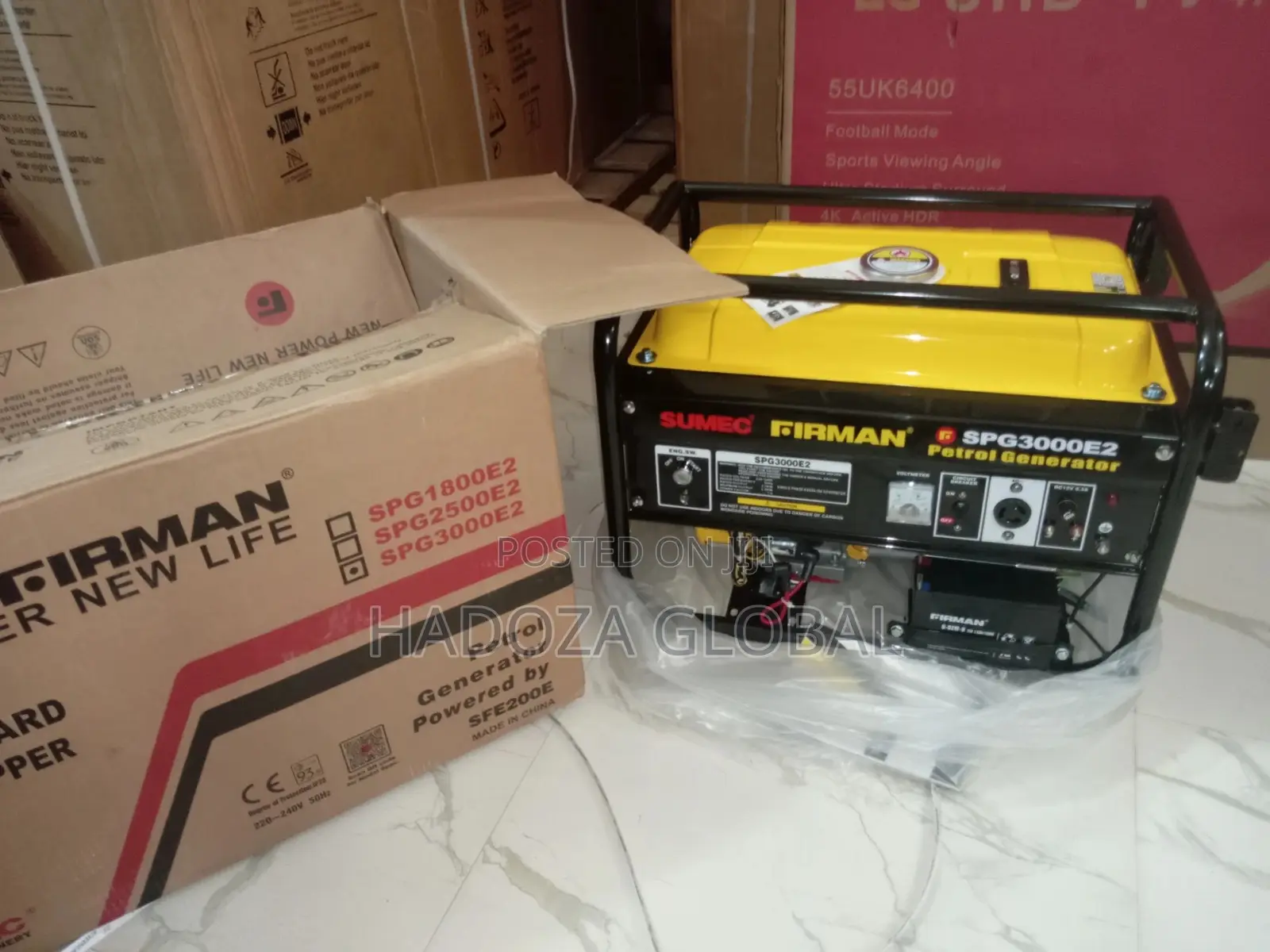 Sumecfirman 5.5kva 100% Copper Key Start Generator SPG3000E2
