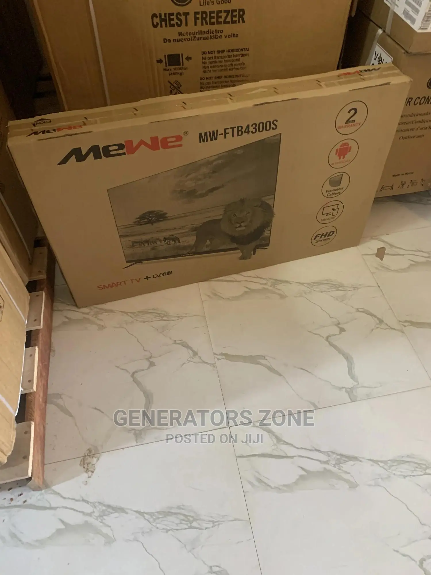 Luxury 43 Inch Smart TV +Frameless Cabinet