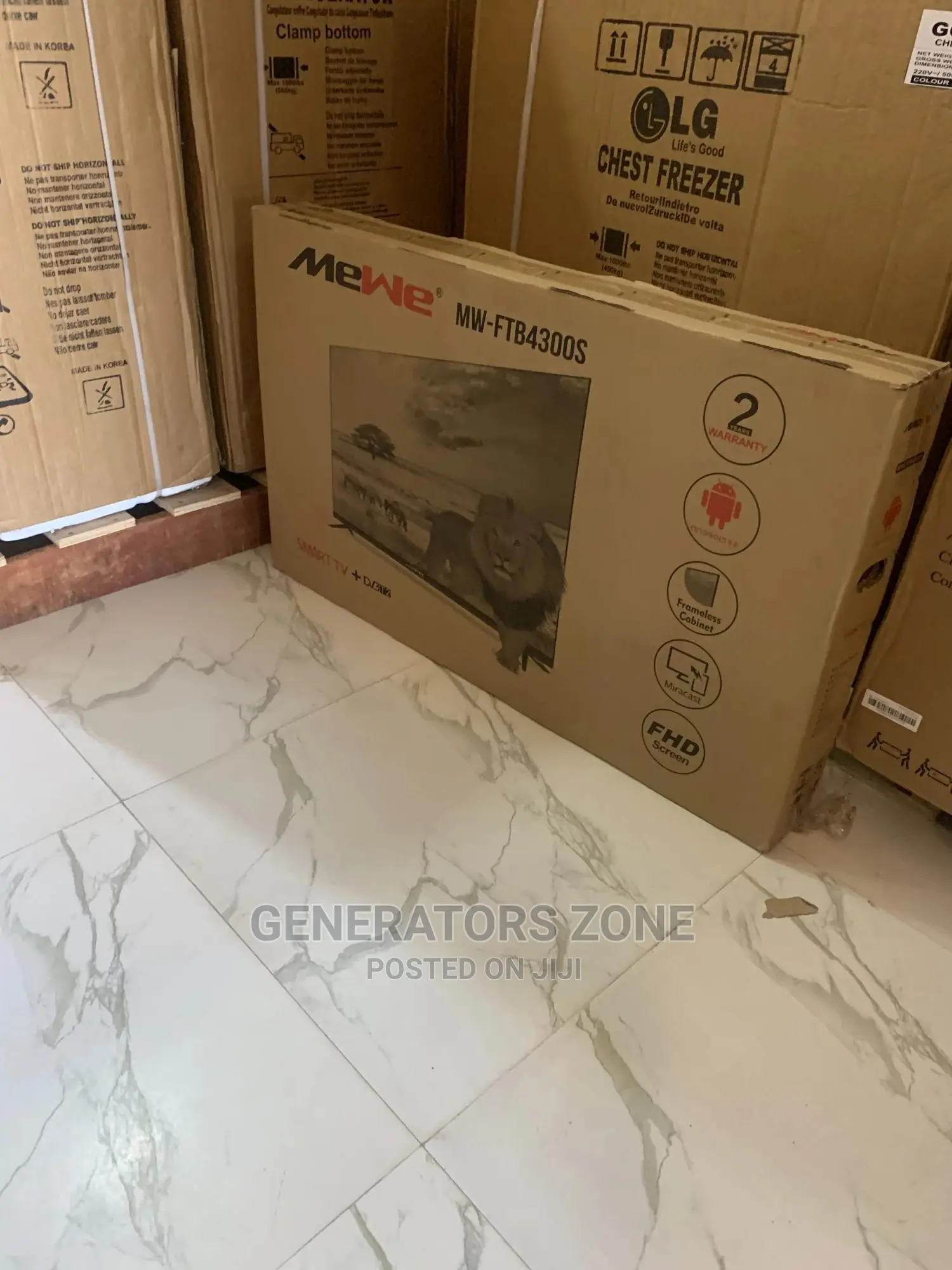 Durable 43 Inch Smart FHD Tv+2 Years Warranty