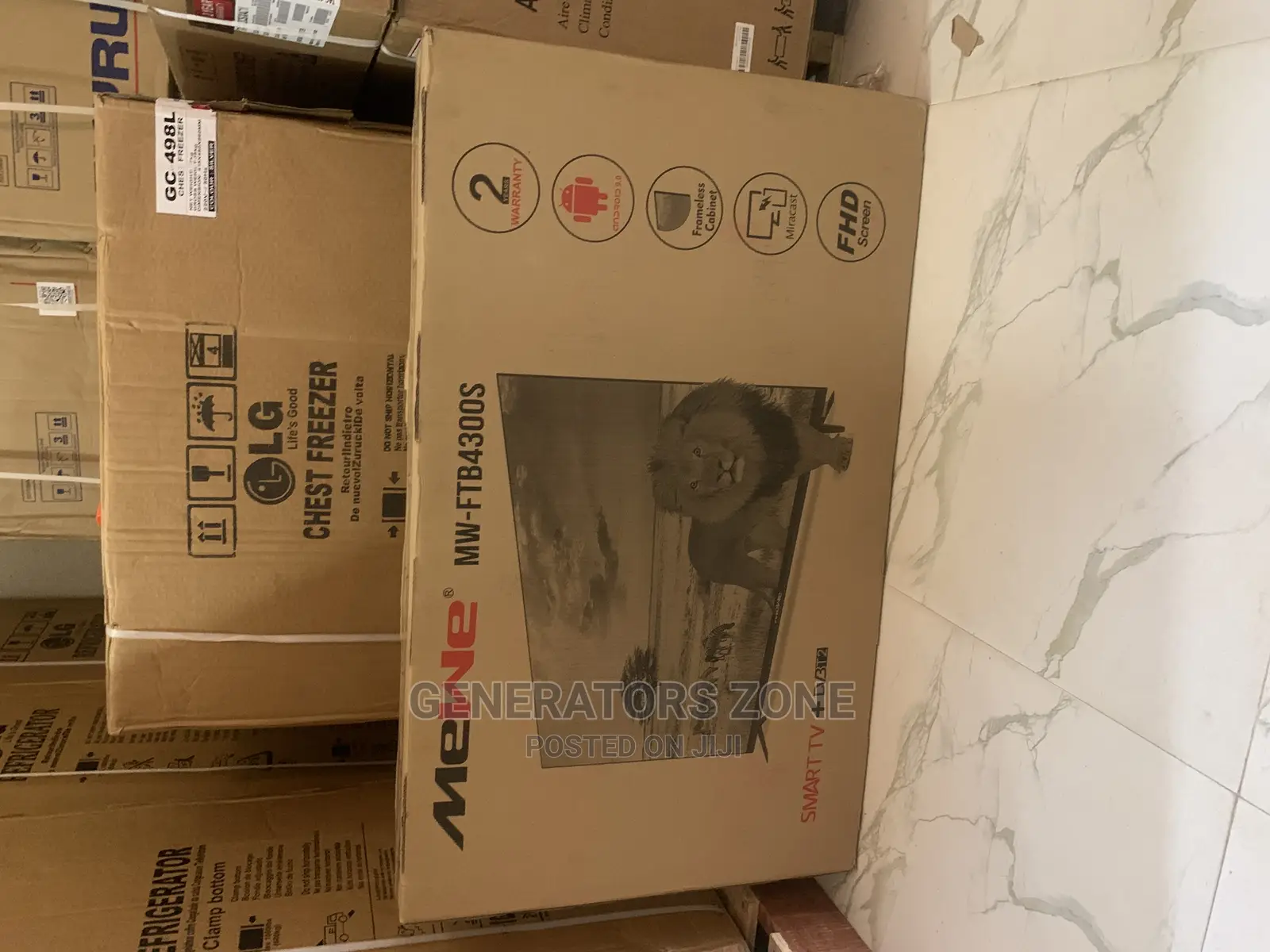 Durable 43 Inch Mewe Smart|Frameless TV +2 Years Warranty
