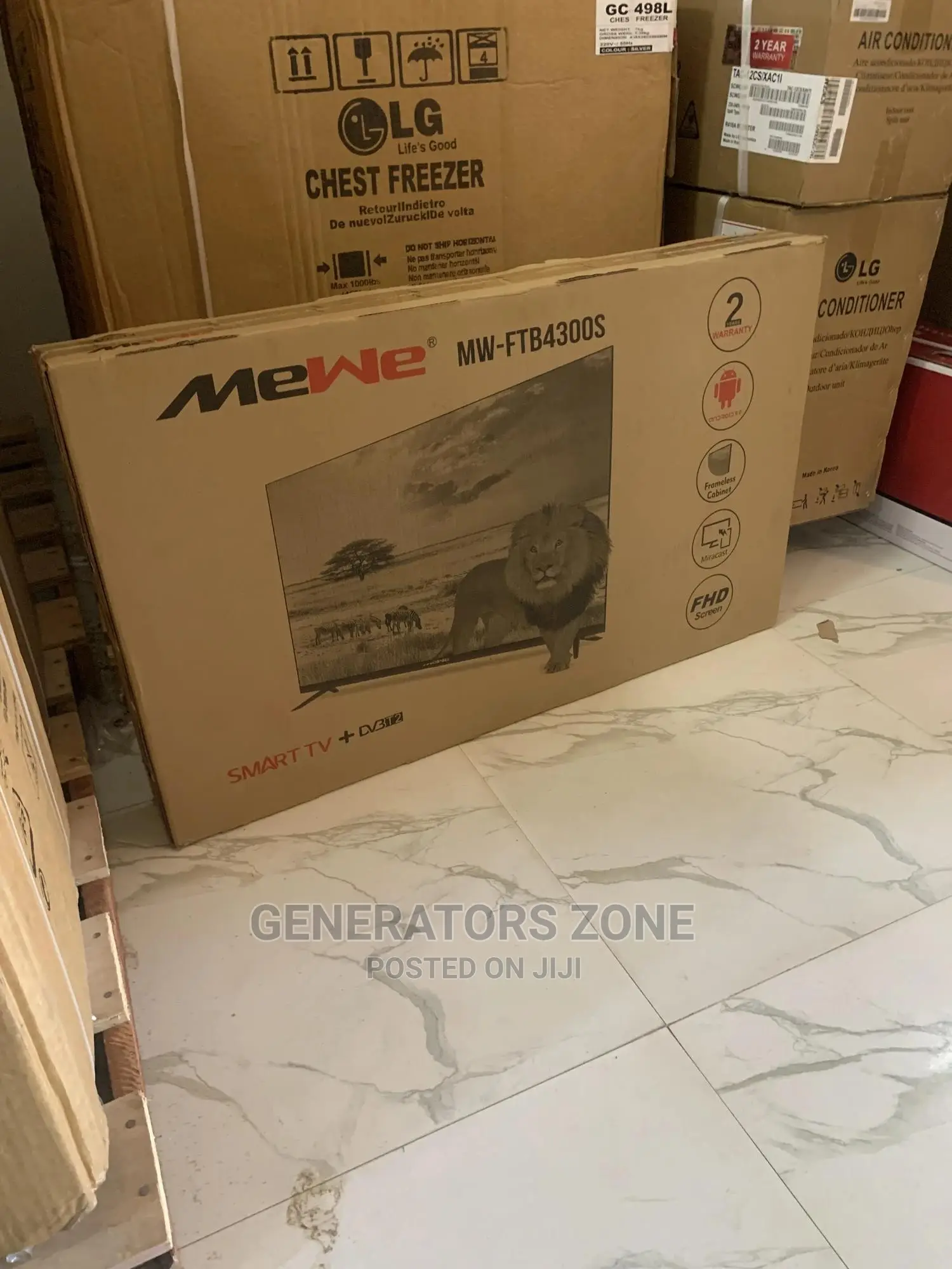Best Selling Mewe 43 Inch Smart Frameless Tv +Miracast
