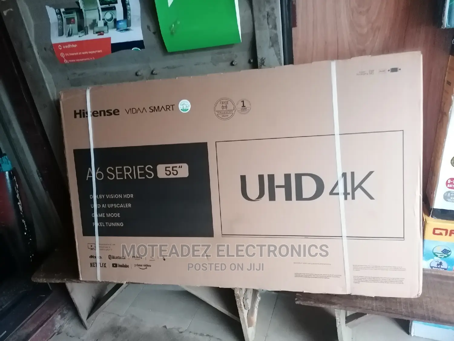Hisense 55" A6k Series Uhd Smart Led Tv (1yr Warranty)