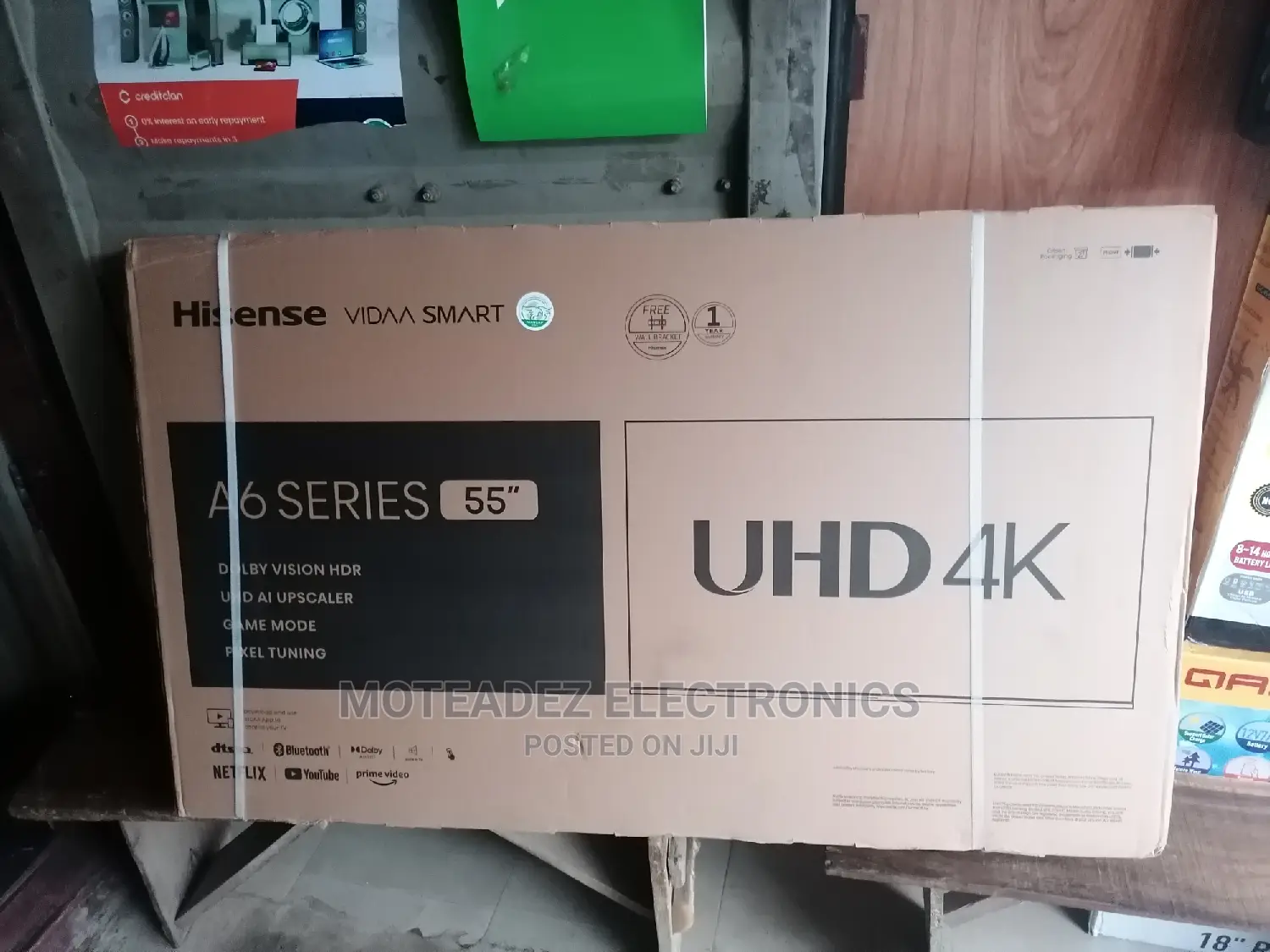 Hisense 55" A6k Series Uhd Smart Led Tv (1yr Warranty)