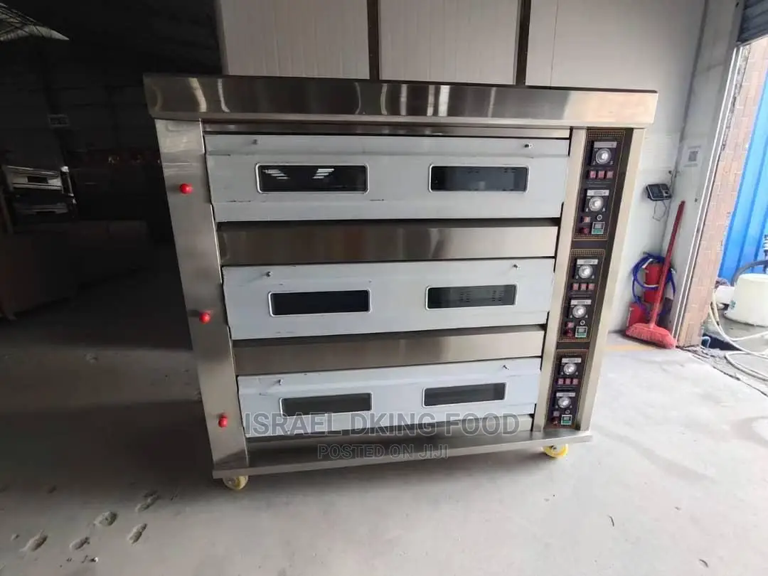 Industrial 3deck Stainless Steel Gas Foreign 6trays Oven