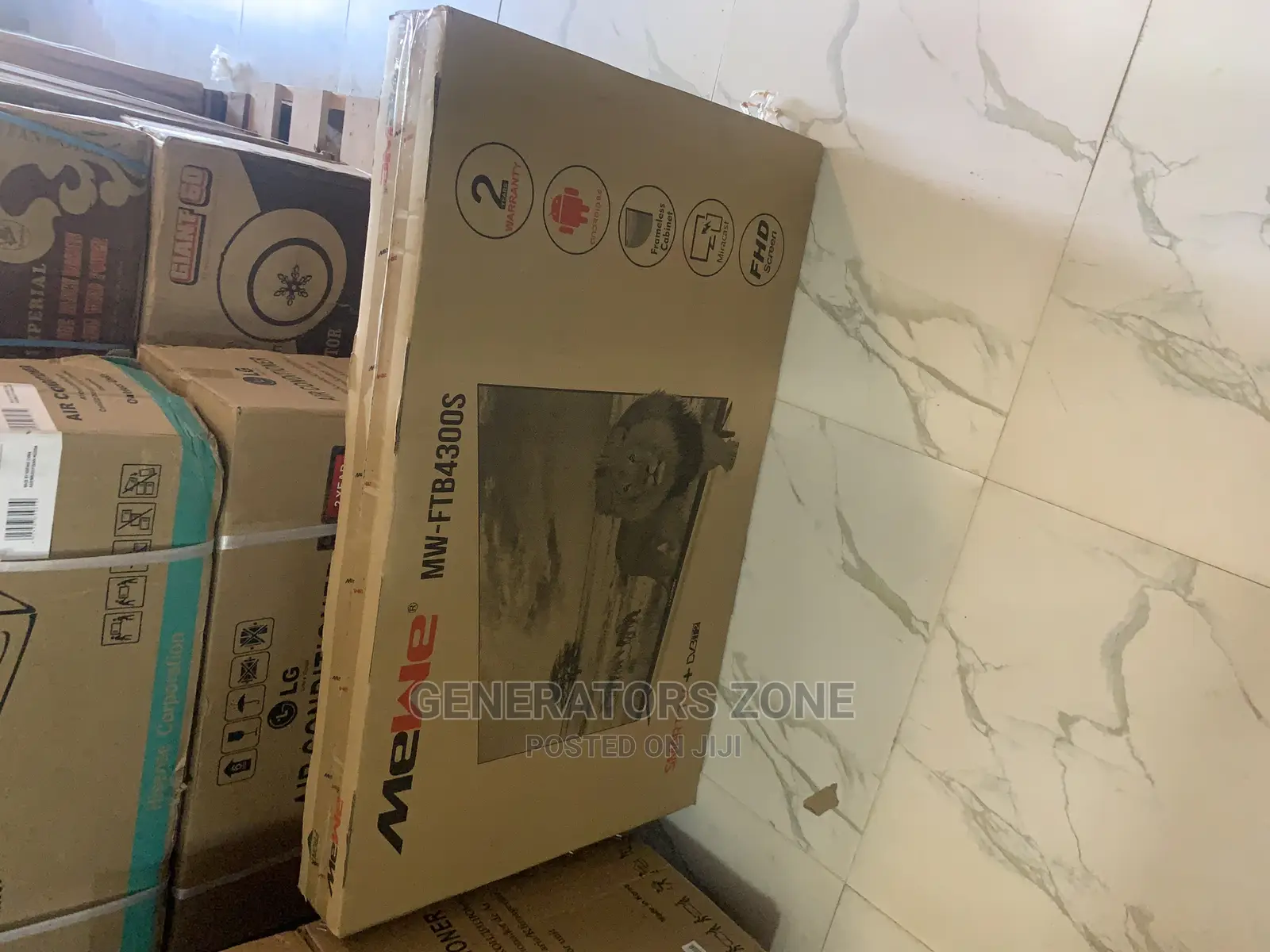 Advanced Mewe 43 Inch Smart Tv With Frameless Cabinet