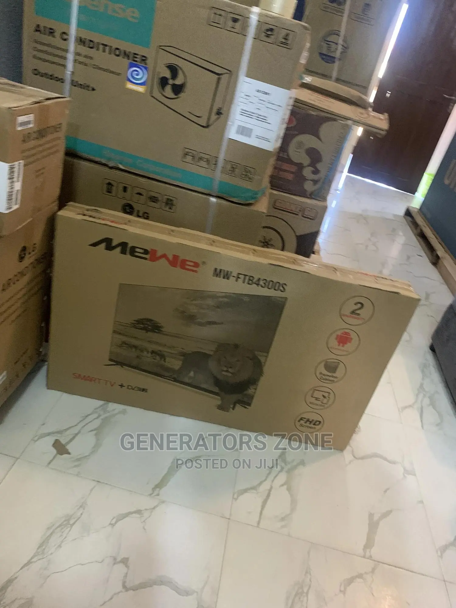 Advanced Mewe 43 Inch Smart Tv With Frameless Cabinet